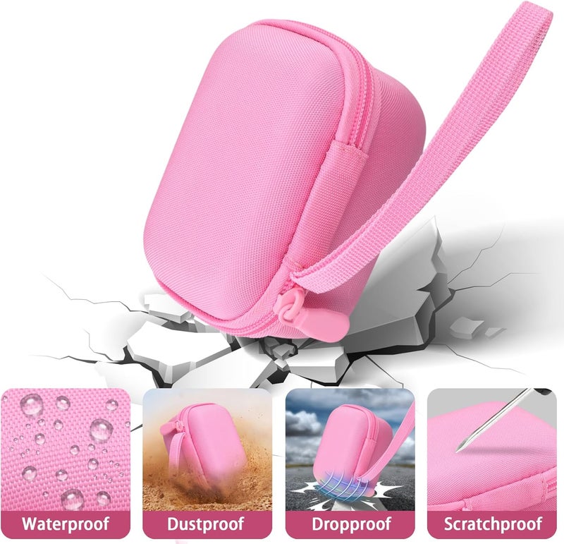 Baval Camera Case for CHUZHAO Vintage Mini Digital Camera,Compatible with Portable TLR Style Retro Compact Small Pocket Autofocus Camera(Pink Case) - Image 5